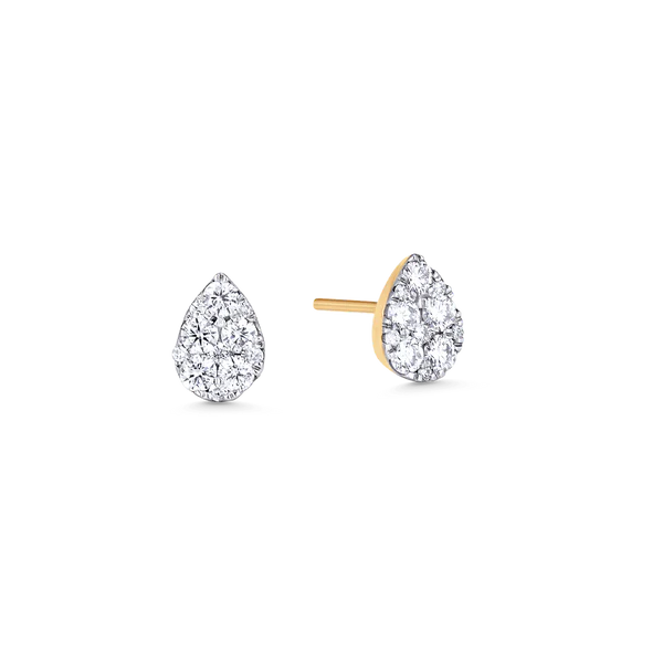 0.48 TCW Round Moissanite Diamond Stud Earrings